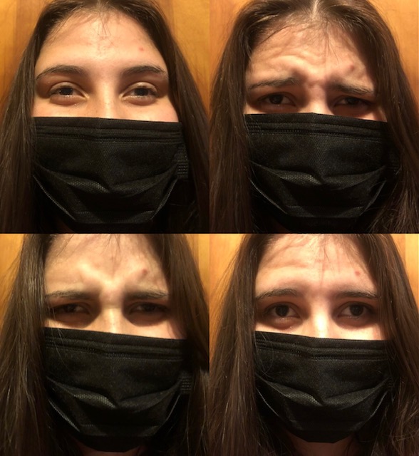 Facial feature frustration: Learning with masks